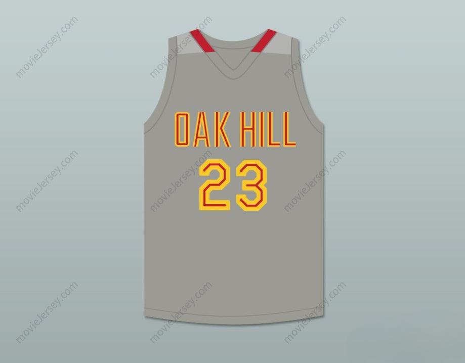 CUSTOM ANY Name Number BEN MCLEMORE 23 OAK HILL ACADEMY GRAY BASKETBALL JERSEY Top Stitched S-6XL