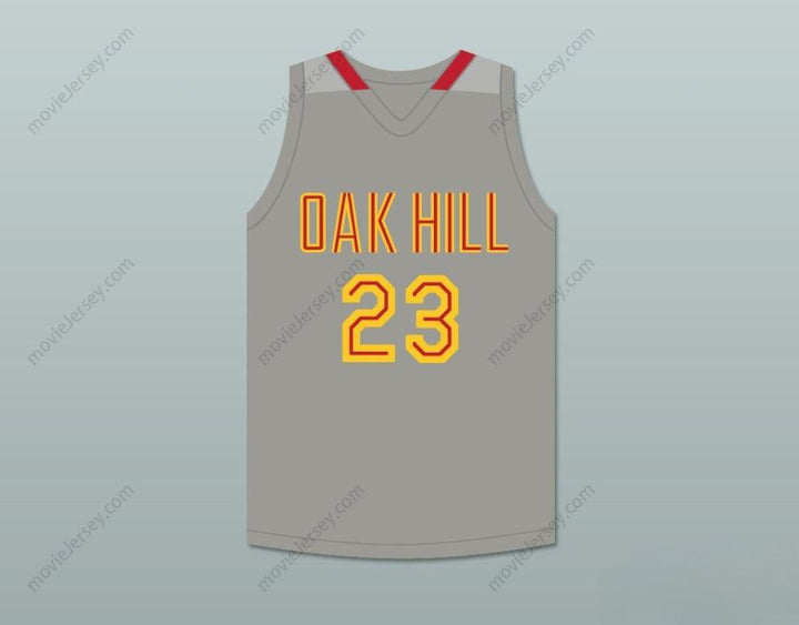 CUSTOM ANY Name Number BEN MCLEMORE 23 OAK HILL ACADEMY GRAY BASKETBALL JERSEY Top Stitched S-6XL