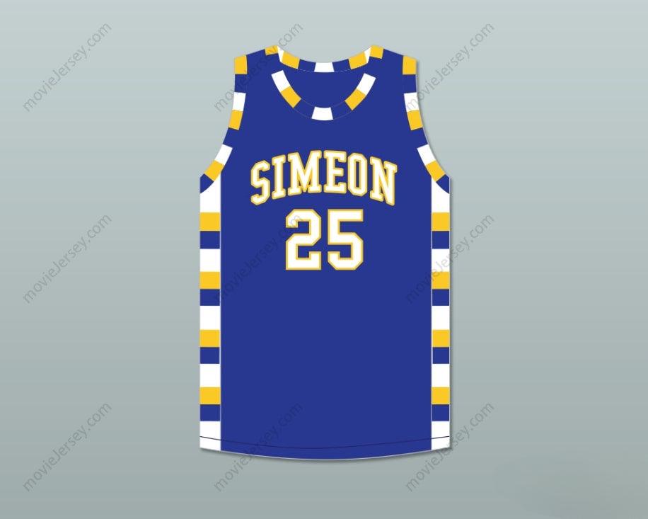 CUSTOM ANY Name Number BEN WILSON 25 SIMEON CAREER ACADEMY WOLVERINES ROYAL BLUE BASKETBALL JERSEY Top Stitched S-6XL