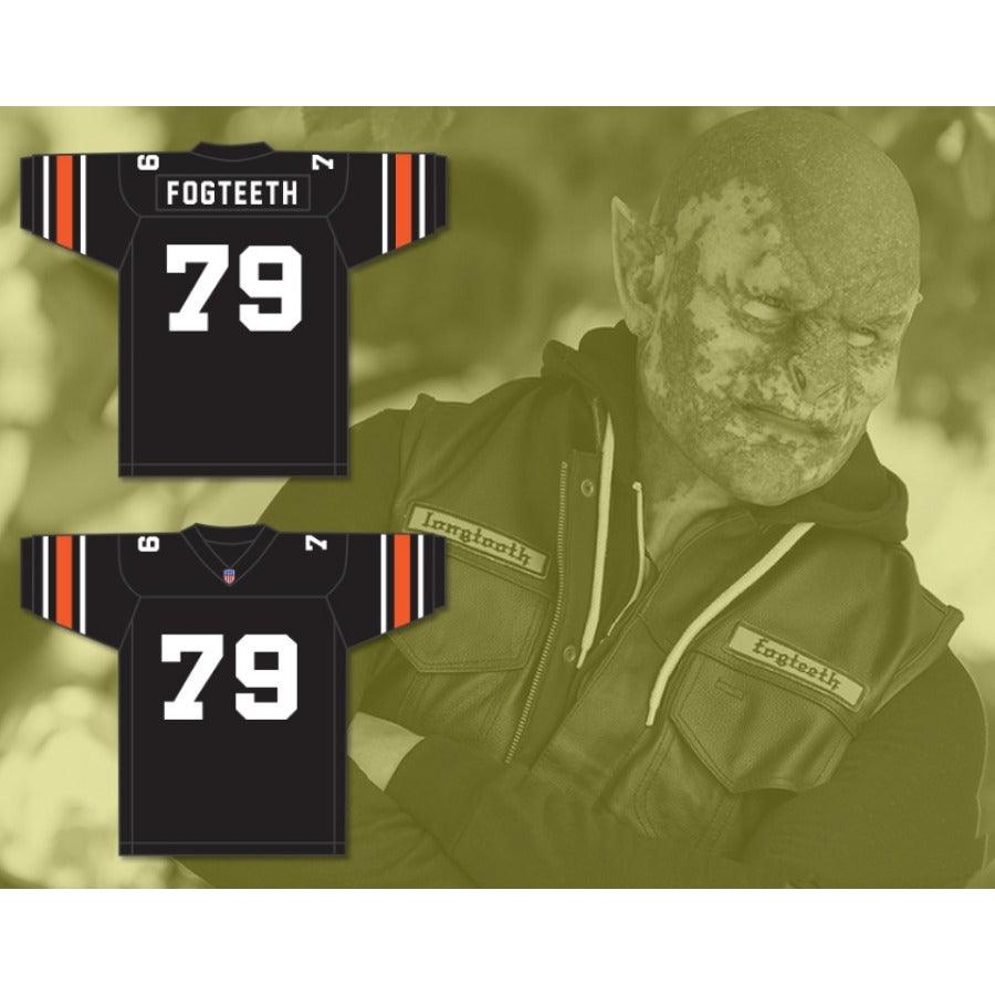 CUSTOM ANY Name BLACK ORC FOGTEETH 79 Football Jersey Top Stitched S-6XL