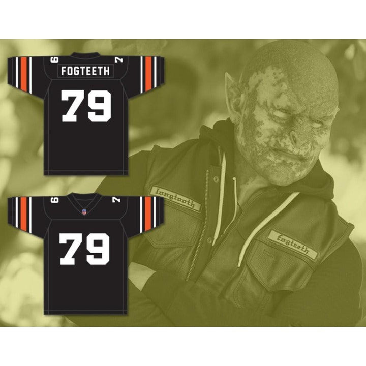 CUSTOM ANY Name BLACK ORC FOGTEETH 79 Football Jersey Top Stitched S-6XL