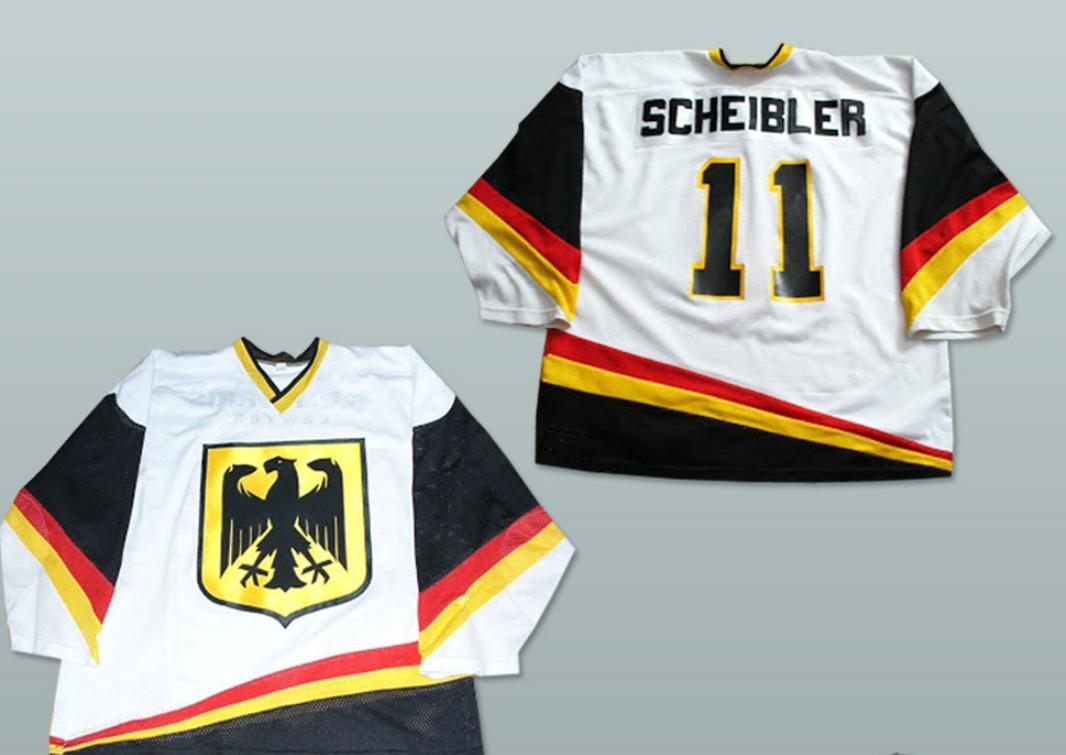 Custom Any Name Number Germany National Team Hockey Jersey Any Player or Number Stitched Top Stitched S-6XL