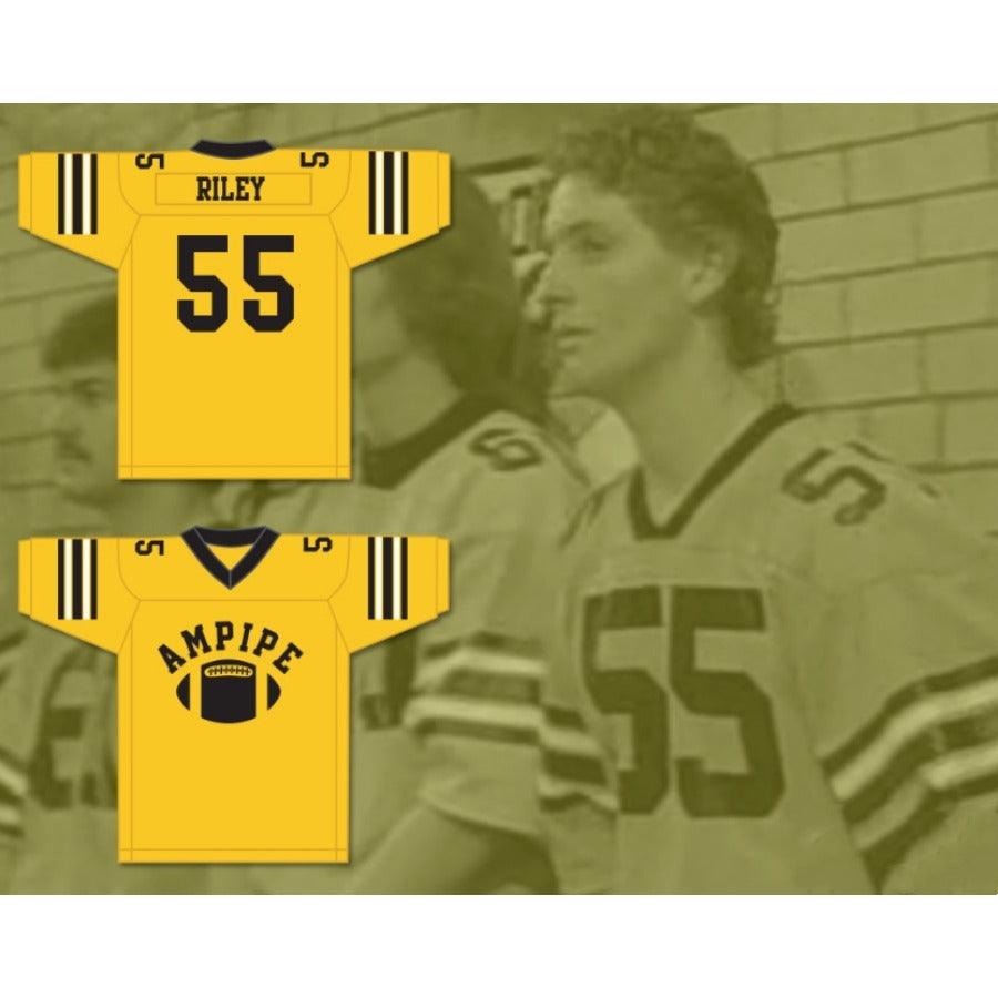 CUSTOM ANY Name Number BRIAN RILEY 55 AMPIPE HIGH SCHOOL BULLDOGS Football Jersey Top Stitched S-6XL