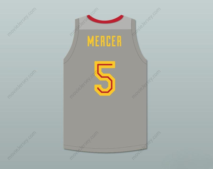 CUSTOM ANY Name Number RON MERCER 5 OAK HILL ACADEMY GRAY BASKETBALL JERSEY Top Stitched S-6XL