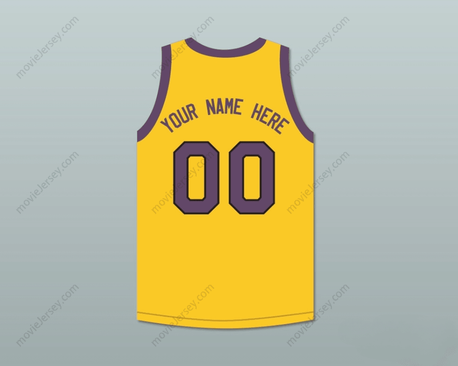 CUSTOM ANY Name Number COLE BROWN YOUR NAME HERE 00 YELLOW BASKETBALL JERSEY MARTIN Top Stitched S-6XL