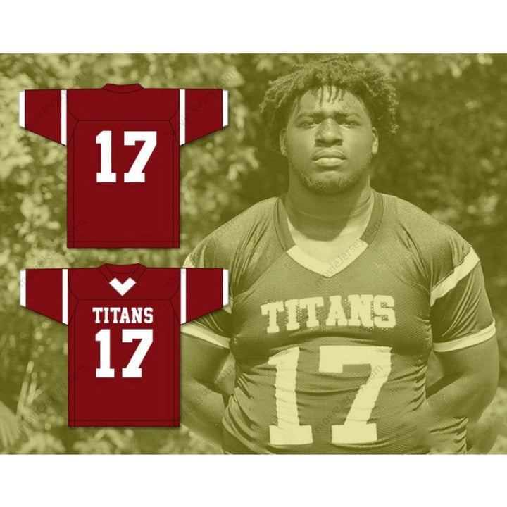 CUSTOM ANY Name Number DEVONTE WYATT 17 TOWERS HIGH SCHOOL TITANS Football Jersey Top Stitched S-6XL