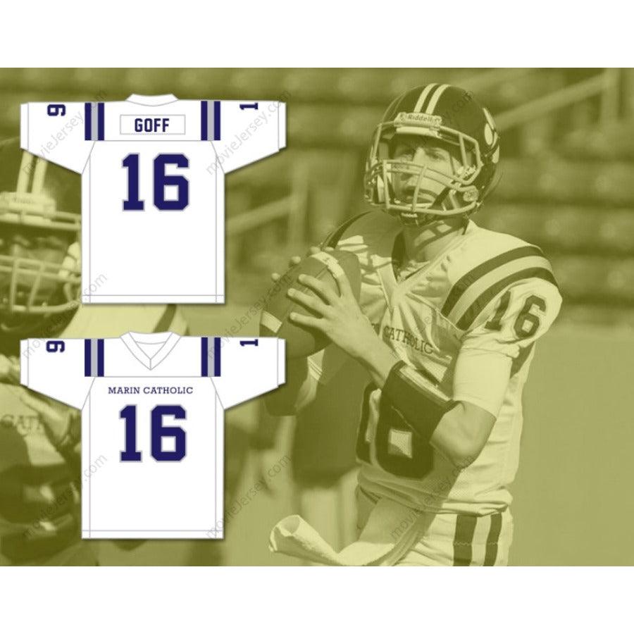 CUSTOM ANY Number JARED GOFF 16 MARIN CATHOLIC HIGH SCHOOL FOOTBALL JERSEY S-6XL