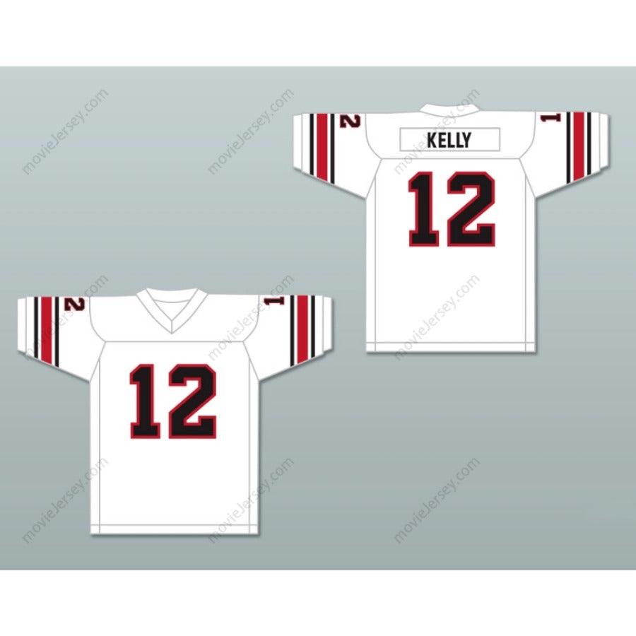 CUSTOM ANY Name Number 1984 USFL JIM KELLY 12 HOUSTON GAMBLERS ROAD Football Jersey Top Stitched S-6XL