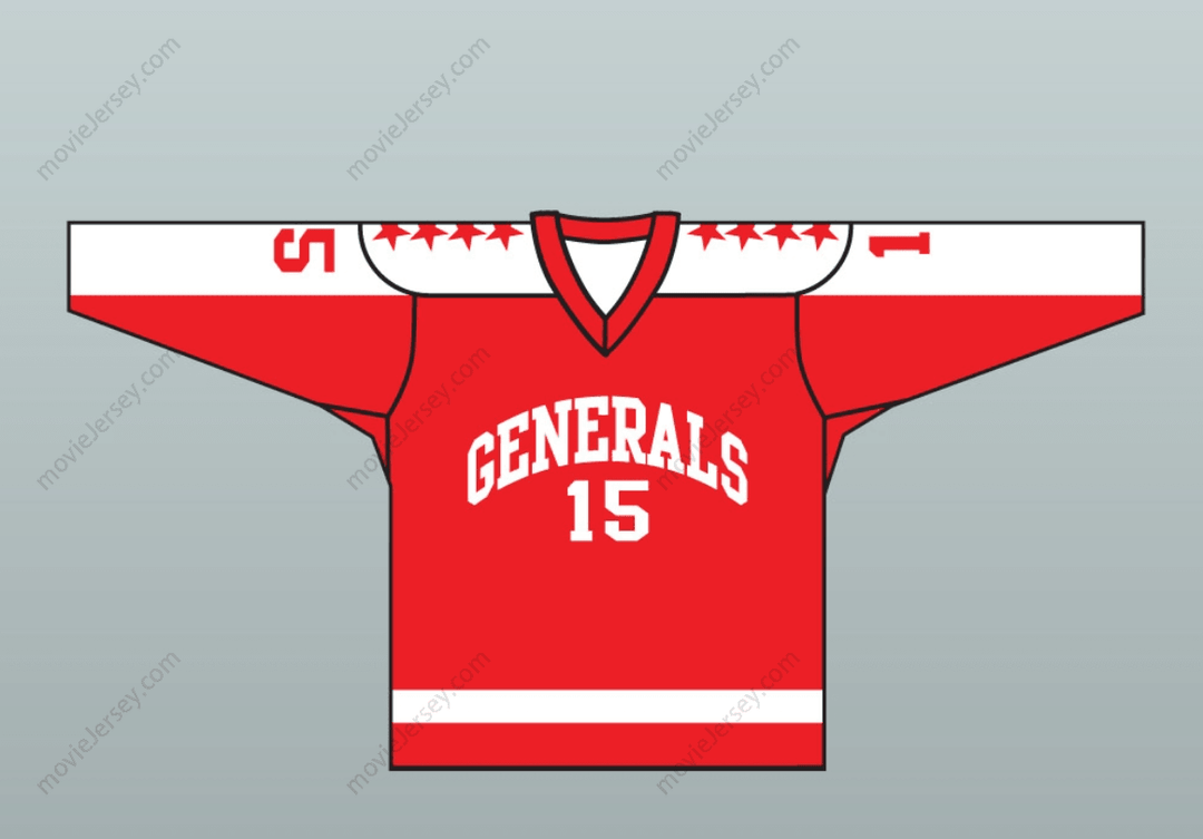 Custom Any Name Number 1970 EHL Greensboro Generals Red Hockey Jersey Top Stitched S-6XL