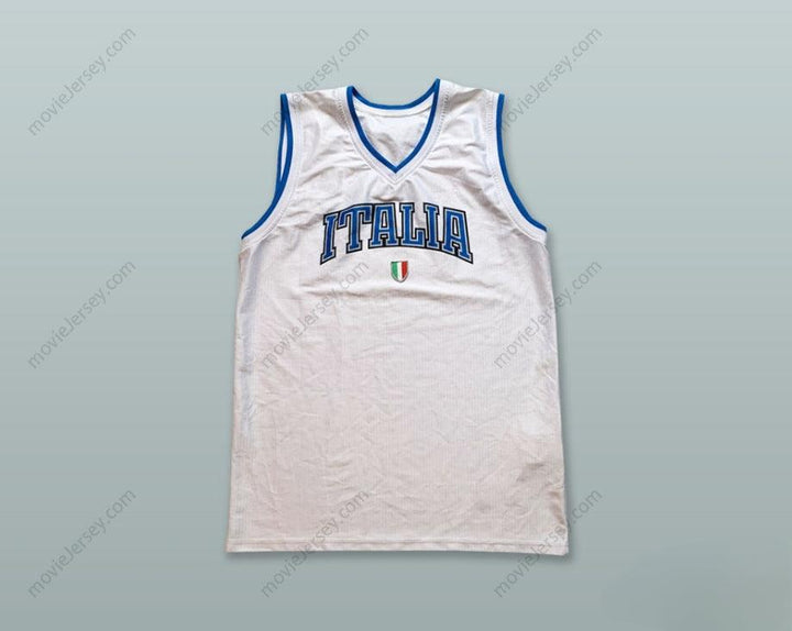 CUSTOM ANY Name Number ITALIA WHITE BASKETBALL JERSEY Top Stitched S-6XL