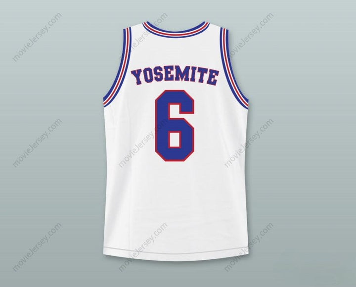 CUSTOM ANY Name Number SPACE JAM YOSEMITE SAM 6 TUNE SQUAD BASKETBALL JERSEY WITH YOSEMITE SAM PATCH Top Stitched S-6XL