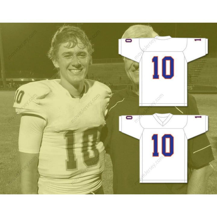 CUSTOM ANY Name Number MAC JONES 10 THE BOLLES SCHOOL BULLDOGS Top Stitched S-6XL