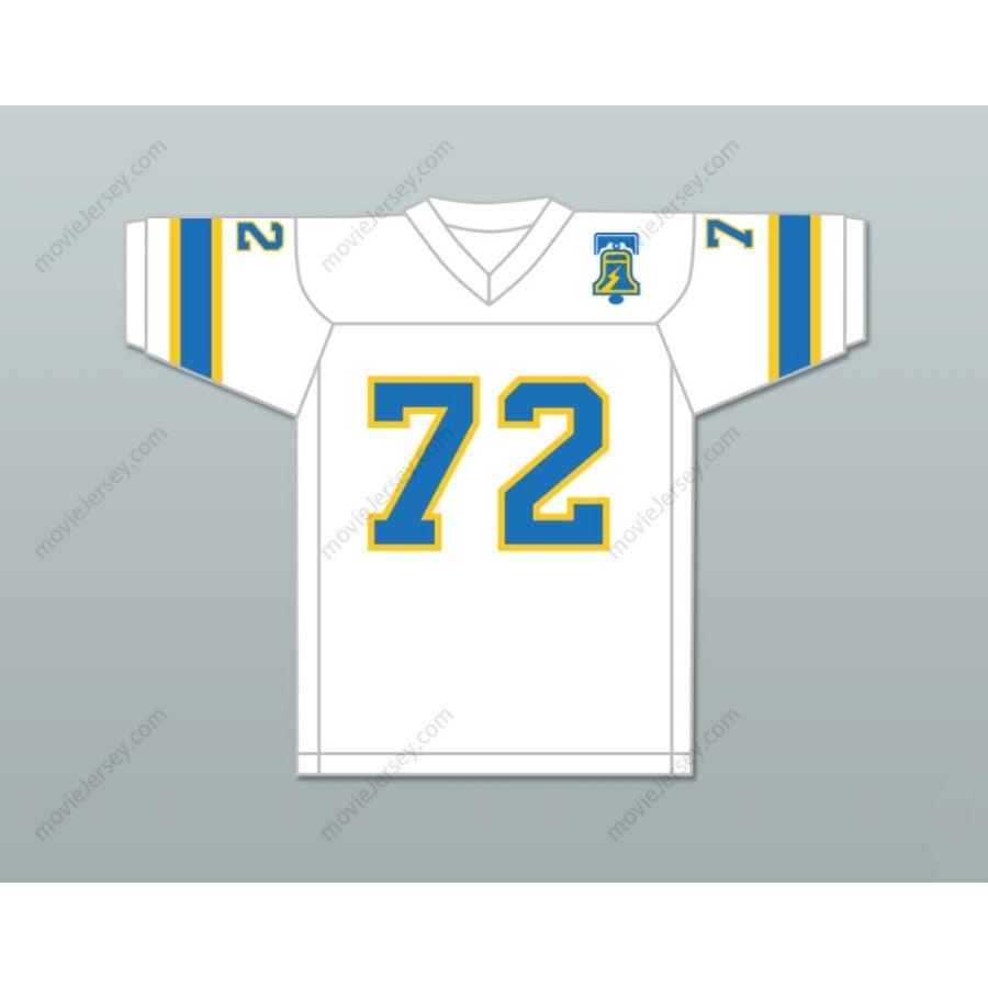 CUSTOM ANY Name Number 1974-75 WFL STEVE CHOMYSZAK 72 PHILADELPHIA BELL Football Jersey Top Stitched S-6XL