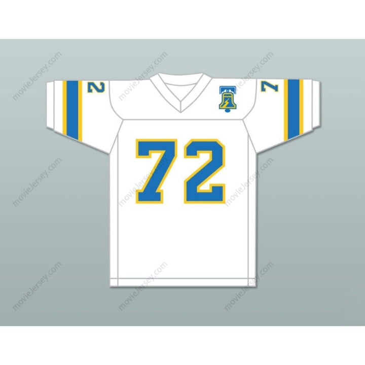 CUSTOM ANY Name Number 1974-75 WFL STEVE CHOMYSZAK 72 PHILADELPHIA BELL Football Jersey Top Stitched S-6XL