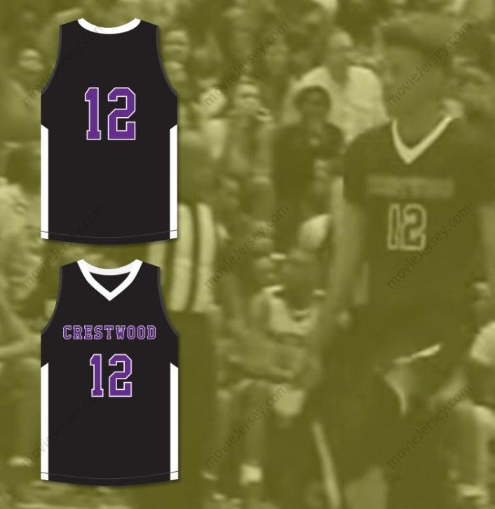 CUSTOM ANY Name Number JA MORANT 12 CRESTWOOD HIGH SCHOOL KNIGHTS BLACK BASKETBALL JERSEY 3 Top Stitched S-6XL