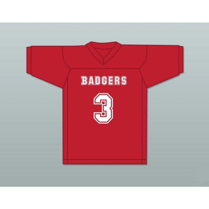 CUSTOM ANY Name Number MITCHELL 3 PUTNAM BADGERS HIGH SCHOOL RED Football Jersey Top Stitched S-6XL
