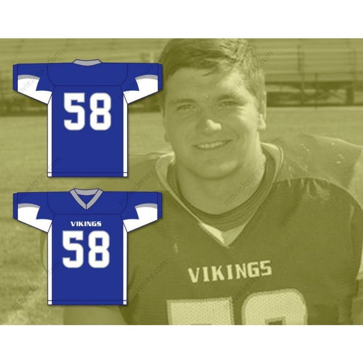 CUSTOM ANY Name VIKINGS JOSH MYERS 58  HIGH SCHOOL Football Jersey Stitched S-6XL