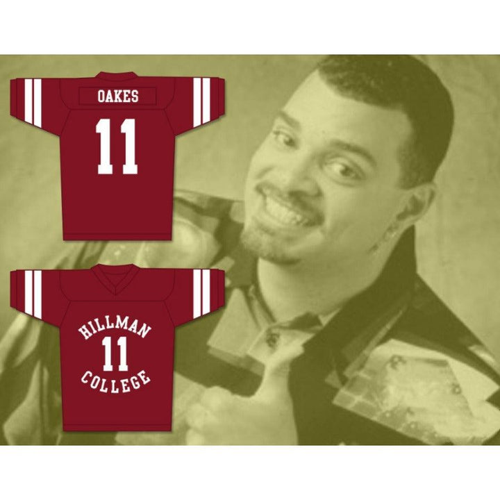 CUSTOM ANY Name Number WALTER OAKES 11 HILLMAN COLLEGE FOOTBALL JERSEY WITH EAGLE PATCH A DIFFERENT WORLD Top Stitched S-6XL