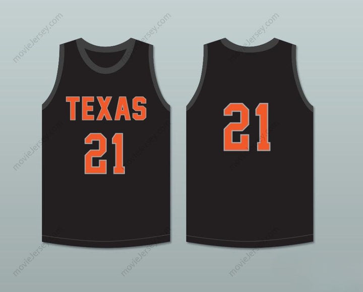 CUSTOM ANY Name Number PLAYER 21 TEXAS D1 AMBASSADORS  BLACK BASKETBALL JERSEY 2 Top Stitched S-6XL