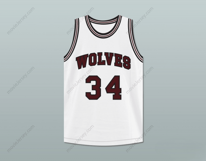 CUSTOM ANY Name Number BILLY DUNN 34  HIGH SCHOOL WHITE BASKETBALL JERSEY Top Stitched S-6XL