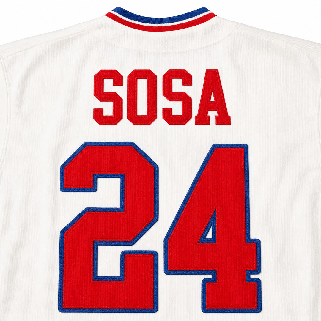 Custom Any Name Number SAMMY SOSA 24 TULSA DRILLERS OLD SCHOOL STYLE JERSEY NEW STITCH SEWN Top Stitched S-6XL