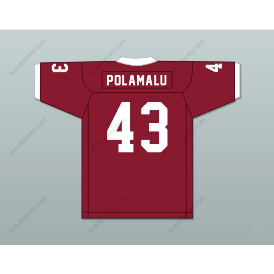TROY POLAMALU 43 DOUGLAS HIGH SCHOOL TROJANS GRAY Football Jersey