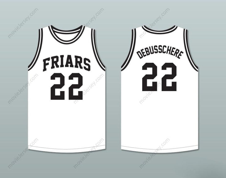 CUSTOM ANY Name Number DAVE DEBUSSCHERE 22 AUSTIN CATHOLIC PREPARATORY SCHOOL FRIARS WHITE BASKETBALL JERSEY Top Stitched S-6XL