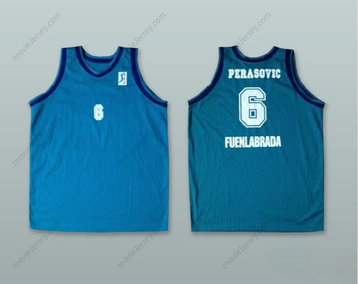 CUSTOM ANY Name Number VELIMIR PERASOVIC 6 BALONCESTO FUENLABRADA TEAL BASKETBALL JERSEY Top Stitched S-6XL