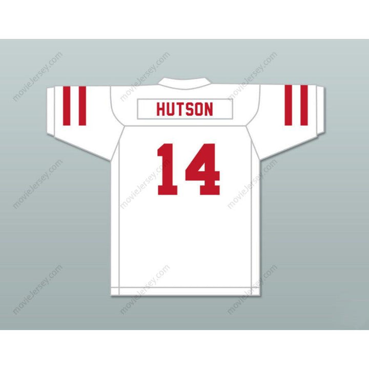 CUSTOM ANY Name Number DON HUTSON 14 PINE BLUFF ZEBRAS RED FOOTBALL JERSEY Top Stitched S-6XL