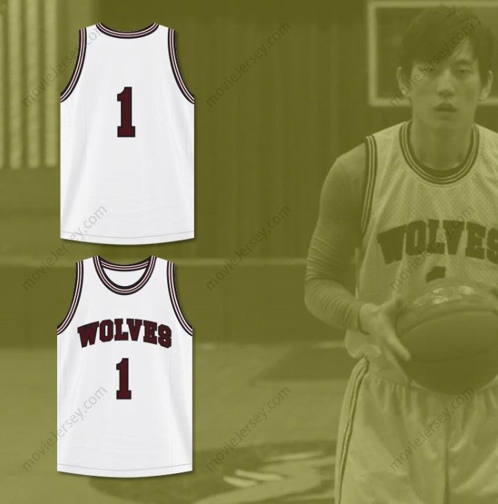 CUSTOM ANY Name Number GIL 1  HIGH SCHOOL WHITE BASKETBALL JERSEY Top Stitched S-6XL