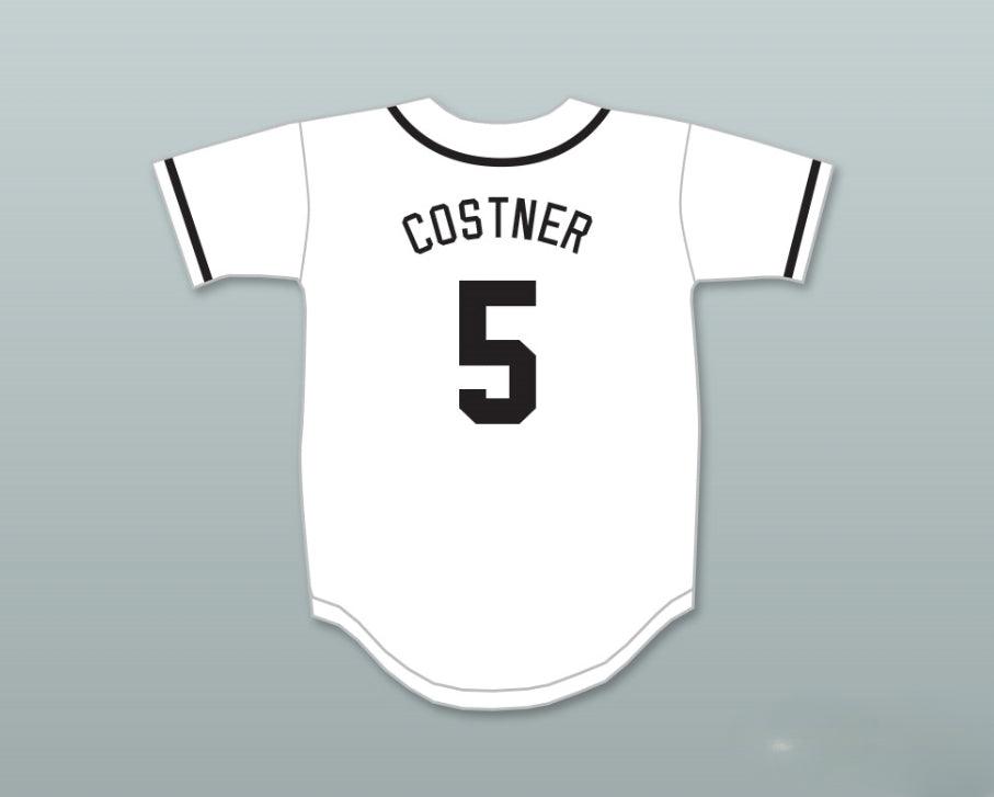 Custom Any Name Number KEVIN COSTNER 5 SALAMANDERS BASEBALL JERSEY 1ST ANNUAL ROCK N' JOCK DIAMOND DERBY Top Stitched S-6XL