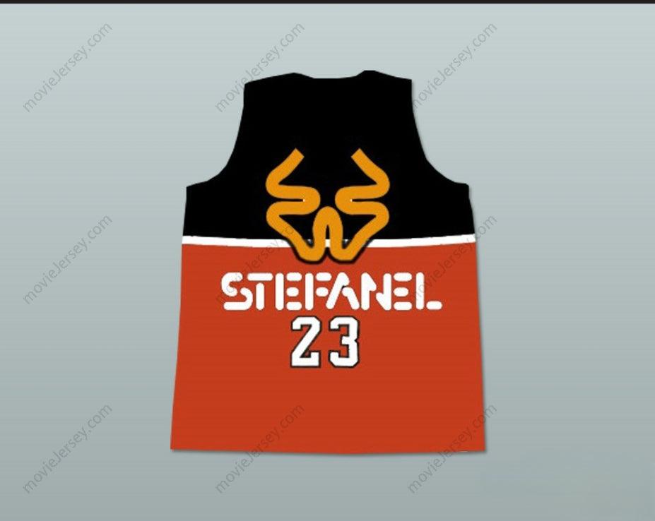 CUSTOM ANY Name Number 1985 STEFANEL TRIESTE MICHAEL  EXHIBITION GAME BASKETBALL JERSEY Top Stitched S-6XL