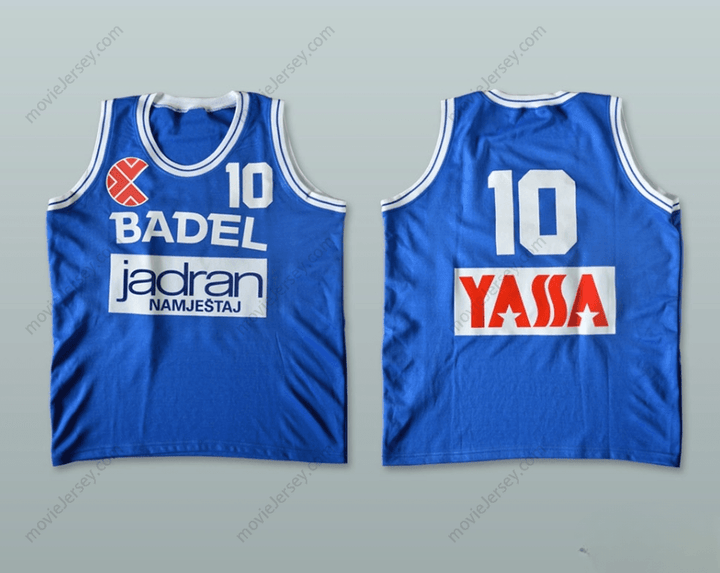 CUSTOM ANY Name Number DRAZEN PETROVIC 10 CIBONA ZAGREB BASKETBALL JERSEY Top Stitched S-6XL