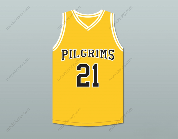 CUSTOM ANY Name Number ROB BROWN JAMAL WALLACE 21 PILGRIMS BASKETBALL JERSEY FINDING FORRESTER Top Stitched S-6XL