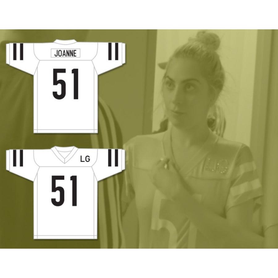 CUSTOM ANY Name Number LG JOANNE 51 PINK FOOTBALL JERSEY GAGA FIVE FOOT TWO Top Stitched S-6XL