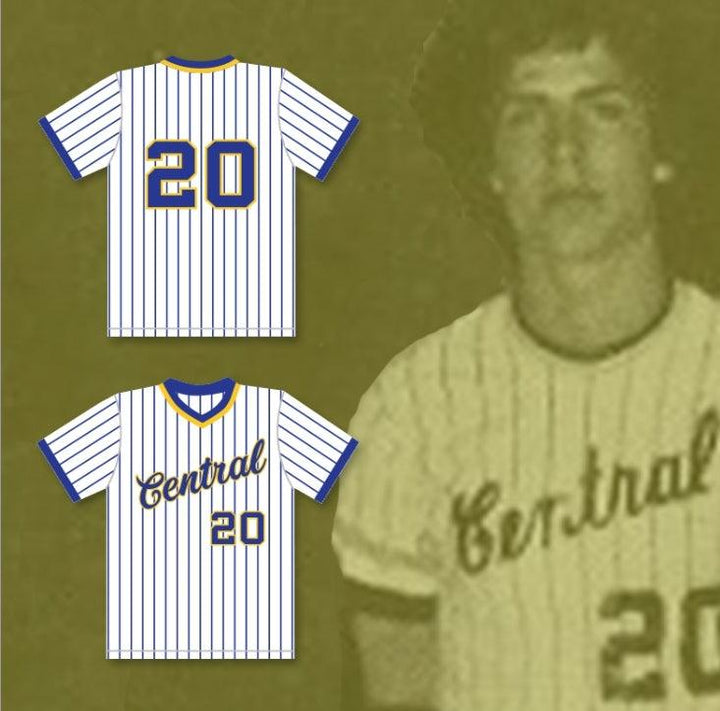 Custom Any Name Number DAN MARINO 20 CENTRAL CATHOLIC HIGH SCHOOL VIKINGS PINSTRIPED BASEBALL JERSEY Top Stitched S-6XL