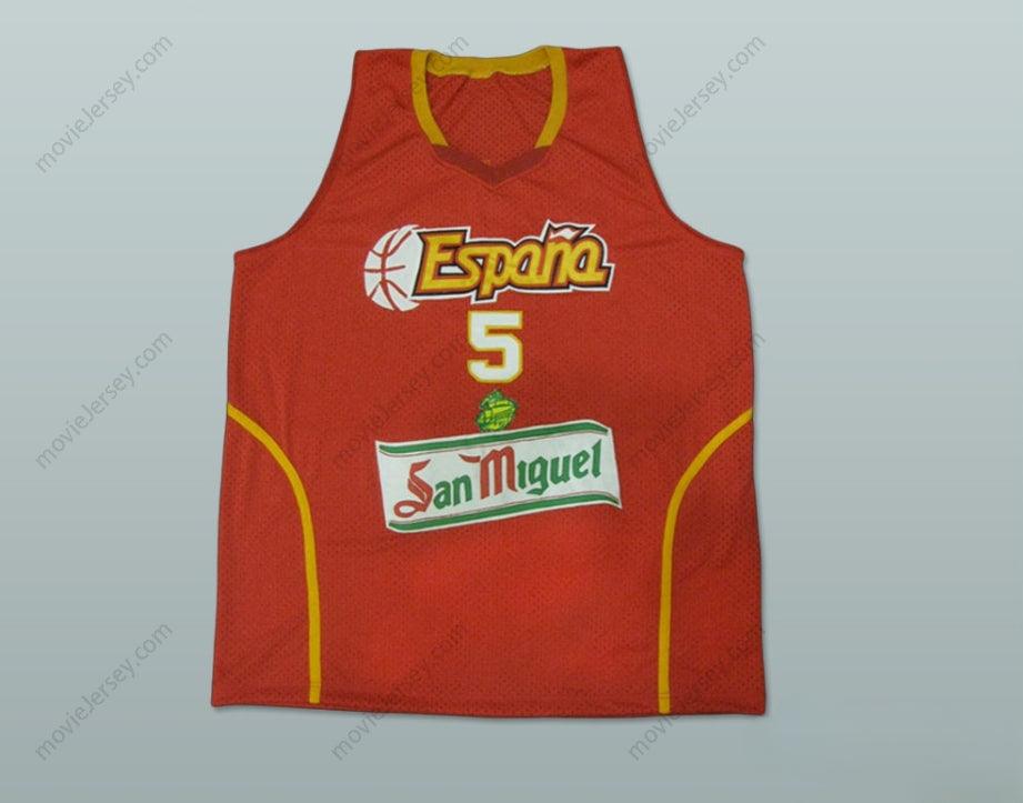 CUSTOM ANY Name Number RUDY FERNANDEZ ESPANA BASKETBALL JERSEY Top Stitched S-6XL