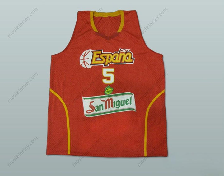 CUSTOM ANY Name Number RUDY FERNANDEZ ESPANA BASKETBALL JERSEY Top Stitched S-6XL