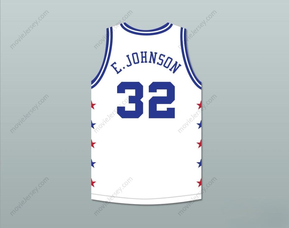 CUSTOM ANY Name Number MAGIC JOHNSON 32 MAGIC JOHNSON ALL STAR GAME WHITE BASKETBALL JERSEY 1989 MIDSUMMER NIGHT'S MAGIC CHARITY EVENT Top Stitched S-6XL