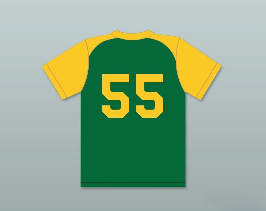 Custom Any Name Number MIKE MUSSINA 55 JOHNNY Z'S LITTLE LEAGUE GREEN BASEBALL JERSEY 1 Top Stitched S-6XL