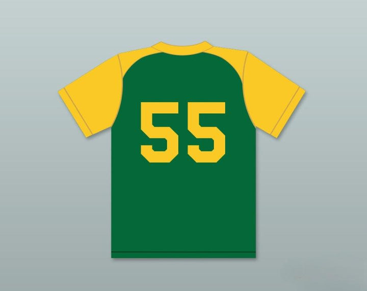 Custom Any Name Number MIKE MUSSINA 55 JOHNNY Z'S LITTLE LEAGUE GREEN BASEBALL JERSEY 1 Top Stitched S-6XL