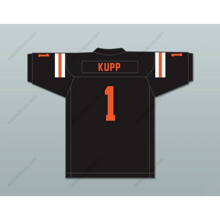 CUSTOM ANY Name Number COOPER KUPP 1 A.C. DAVIS HIGH SCHOOL PIRATES BLACK Football Jersey Top Stitched S-6XL