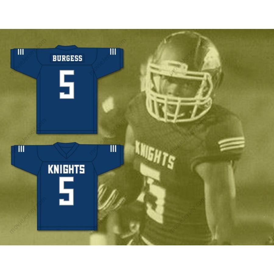 CUSTOM ANY Name Number TERRELL BURGESS 5 SAN MARCOS HIGH SCHOOL KNIGHTS Football Jersey Top Stitched S-6XL