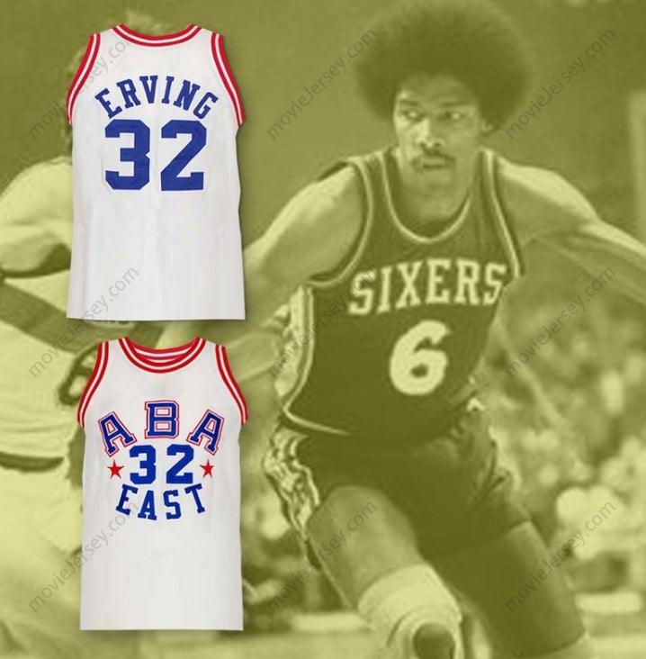 CUSTOM ANY Name Number JULIUS ERVING 32 ALL STAR BASKETBALL JERSEY NEW ANY SIZE Top Stitched S-6XL