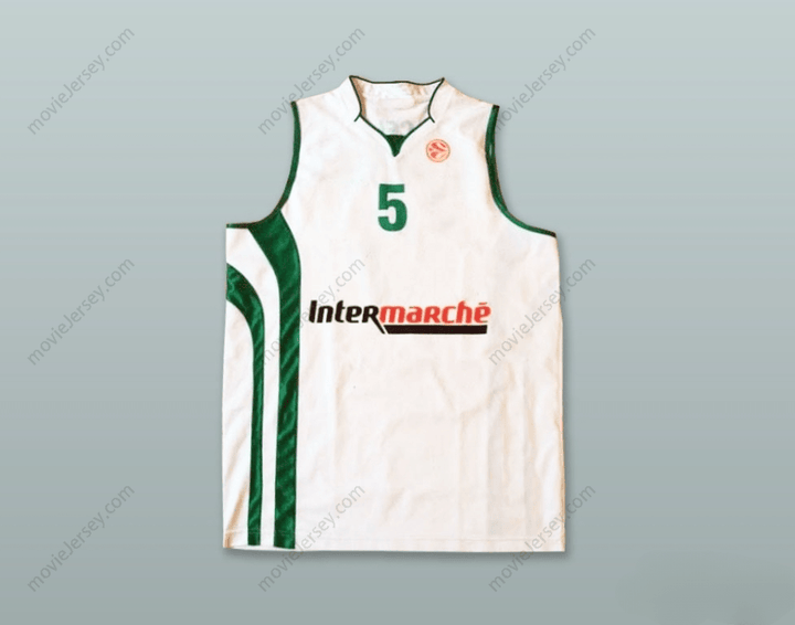 CUSTOM ANY Name Number AARON CEL 5 POLSKA POLAND WHITE BASKETBALL JERSEY Top Stitched S-6XL