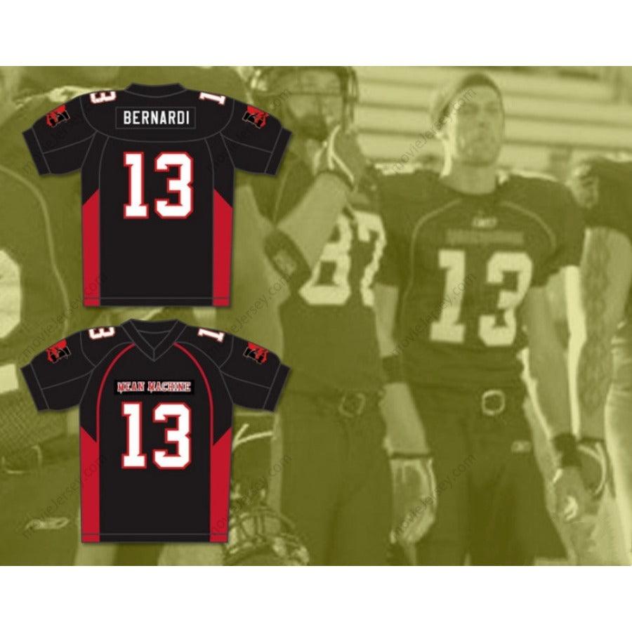 CUSTOM ANY Name Number 13 BERNARDI MEAN MACHINE CONVICTS Football Jersey Top Stitched S-6XL