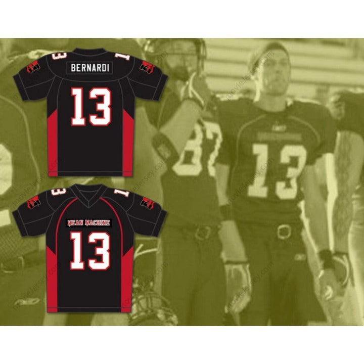 CUSTOM ANY Name Number 13 BERNARDI MEAN MACHINE CONVICTS Football Jersey Top Stitched S-6XL