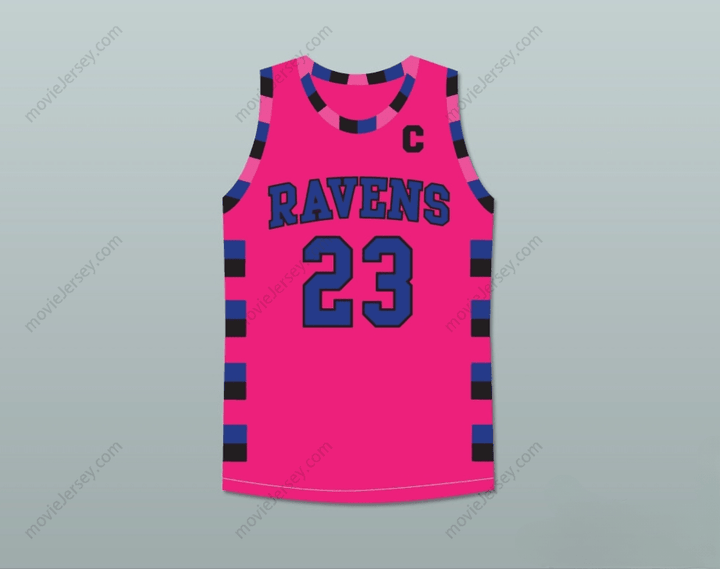 CUSTOM ANY Name Number NATHAN SCOTT 23 ONE TREE HILL RAVENS PINK BASKETBALL JERSEY ANY PLAYER Top Stitched S-6XL
