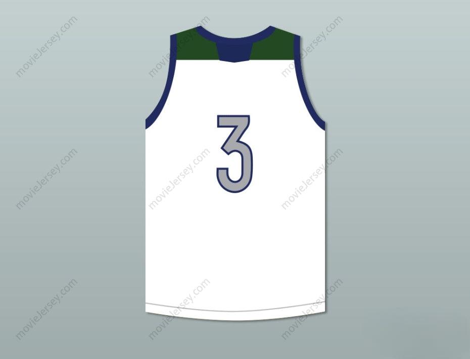 CUSTOM ANY Name Number LIANGELO BALL 3   HIGH SCHOOL HUSKIES WHITE BASKETBALL JERSEY Top Stitched S-6XL