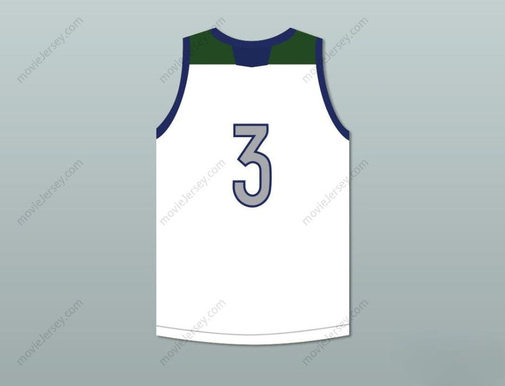 CUSTOM ANY Name Number LIANGELO BALL 3   HIGH SCHOOL HUSKIES WHITE BASKETBALL JERSEY Top Stitched S-6XL